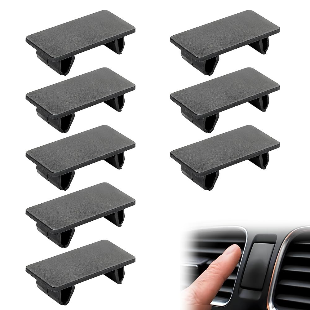 8 Pcs Rocker Switch Panel Cover ABS Rectangular Blank Snap-in