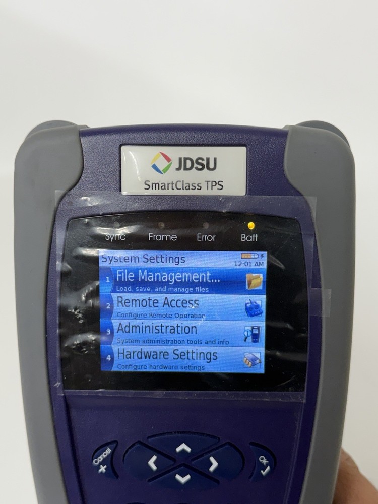 JDSU SmartClass Triple-Play Services (TPS) Bonded ADSL Handheld Cable Test Tool