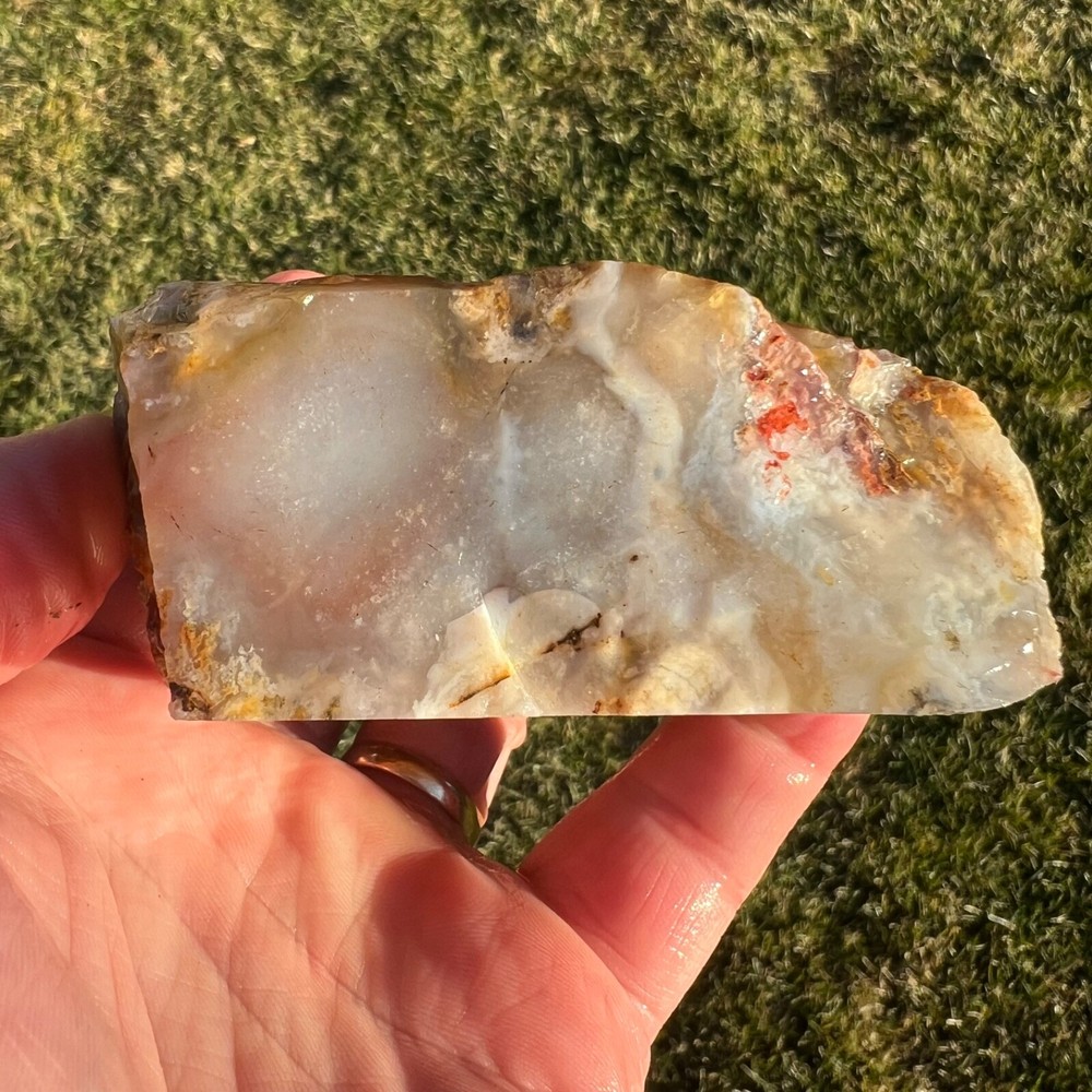 Graveyard Point Moss Agate Rough Faced Specimen 382gm (R23)