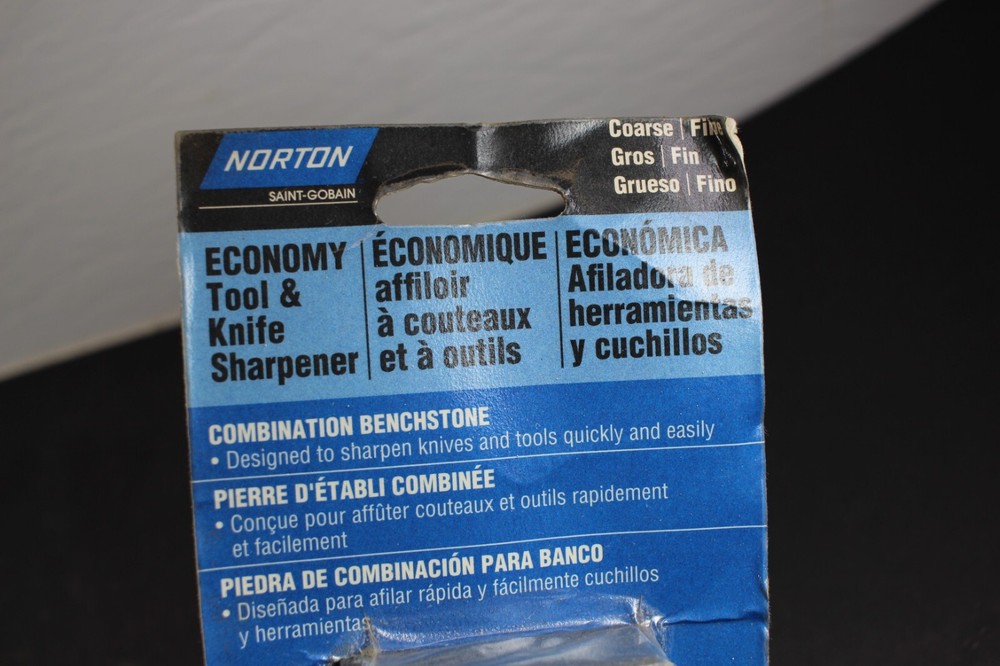 Norton Coarse/Fine Sharpening Stone NOS