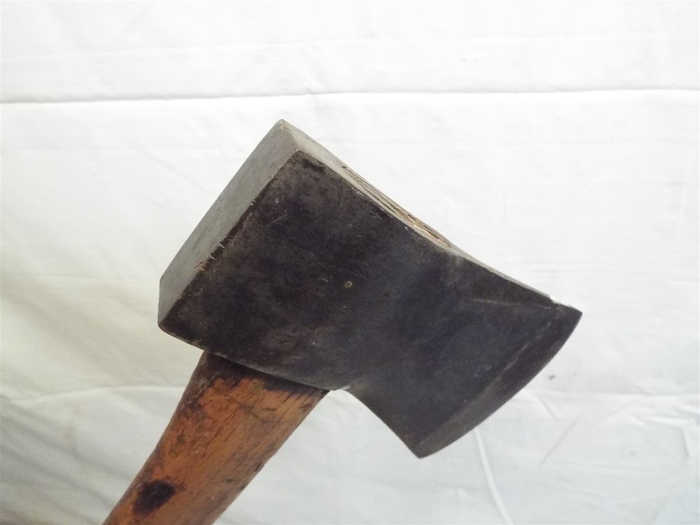Evansville Tool Works Axe Single Bit Embossed Wood Ax TESTED