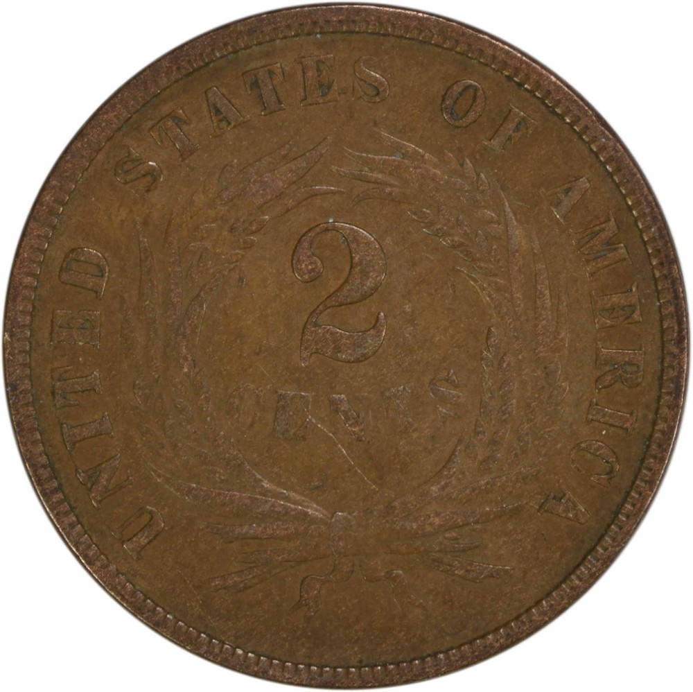 1868 Two Cent Piece VF Uncertified #809