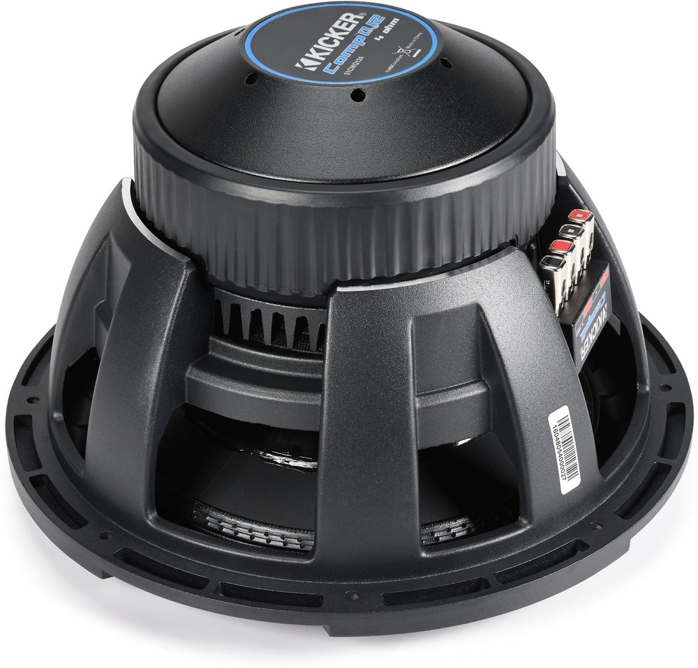 Kicker 51CWQ124 12" Dual 4-ohm Component Subwoofer