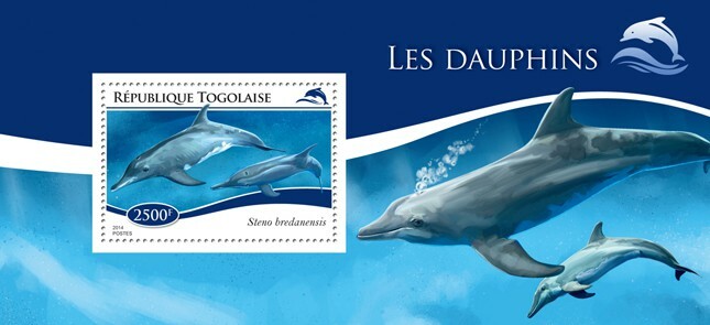 2014 TOGO MNH. DOLPHINS    |  Y&T Code: 935  |  Michel Code: 6435 / Bl.1104