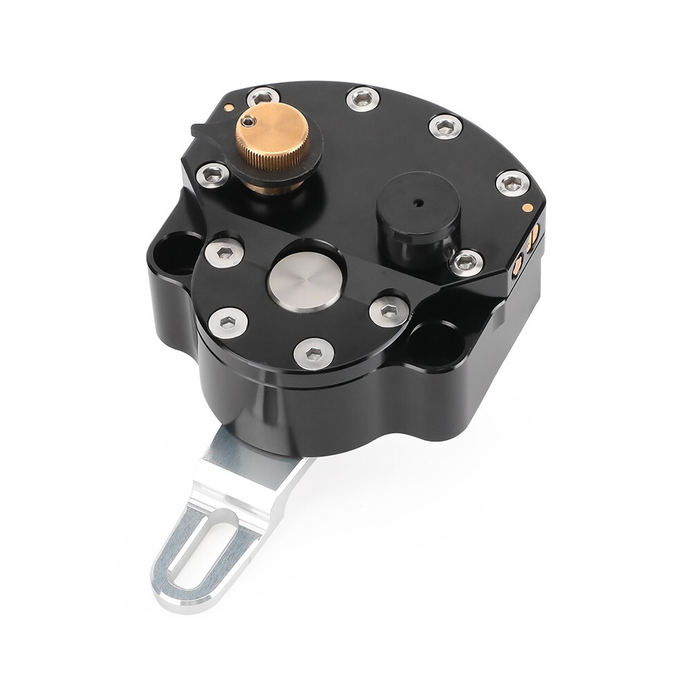 Steering Damper Stabilizer Universal Reversed Safety Control Adjustable Black