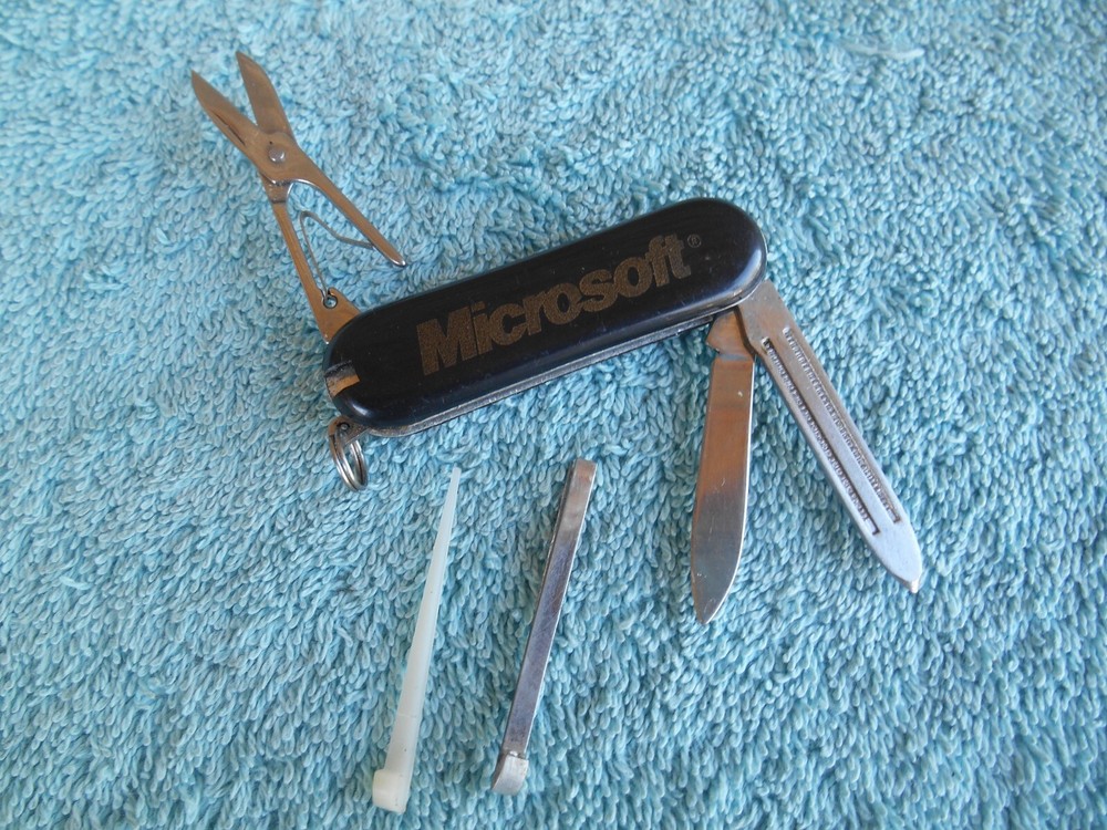 MULTI TOOL POCKET Knife 5 Function BLACK Stainless China MICROSOFT ENTEX.