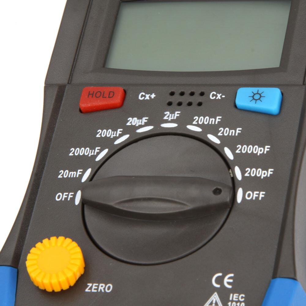 Handheld Digital Capacitance Meter Capacitor Megohm Testing 1999 Count