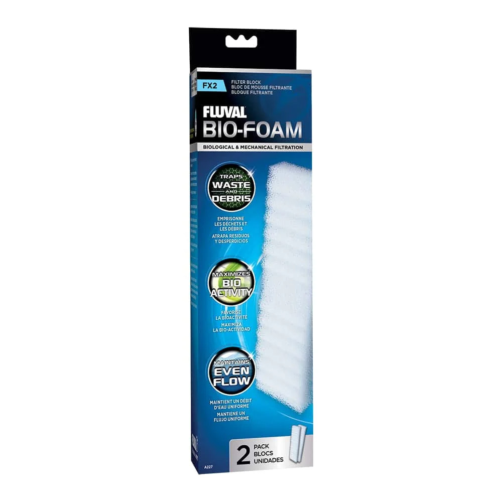 Fluval FX2 Filter Replacement Bio-Foam Block 2-Pack (A227)
