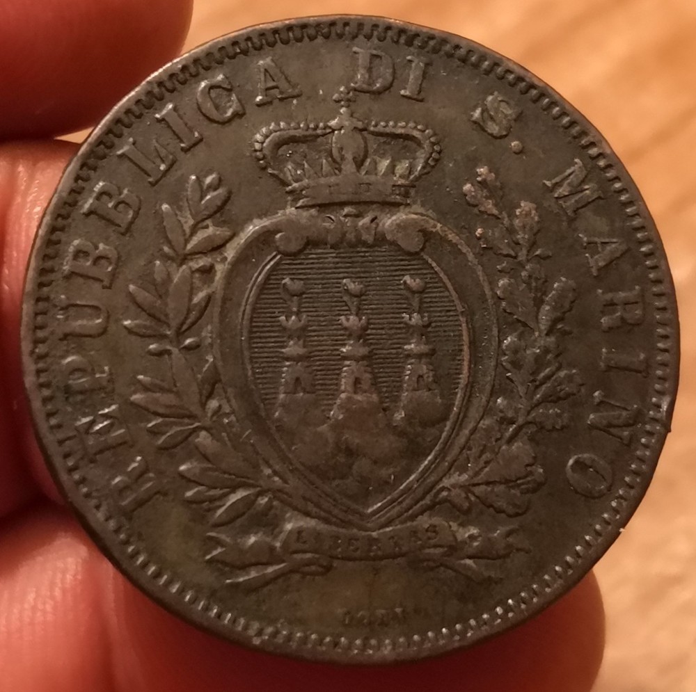 Coin 10 Cent 1894, San Marino, Ref. 8638