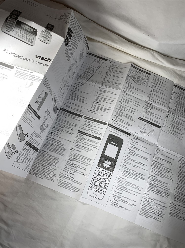 vtech CS6859 Abridged User's Manual