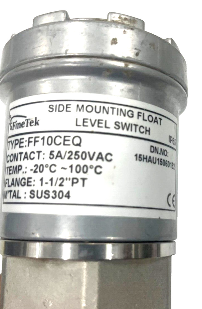 Finetek FF10CEQ Side Mounted Level Switch 1-1/2” NPT FF Series