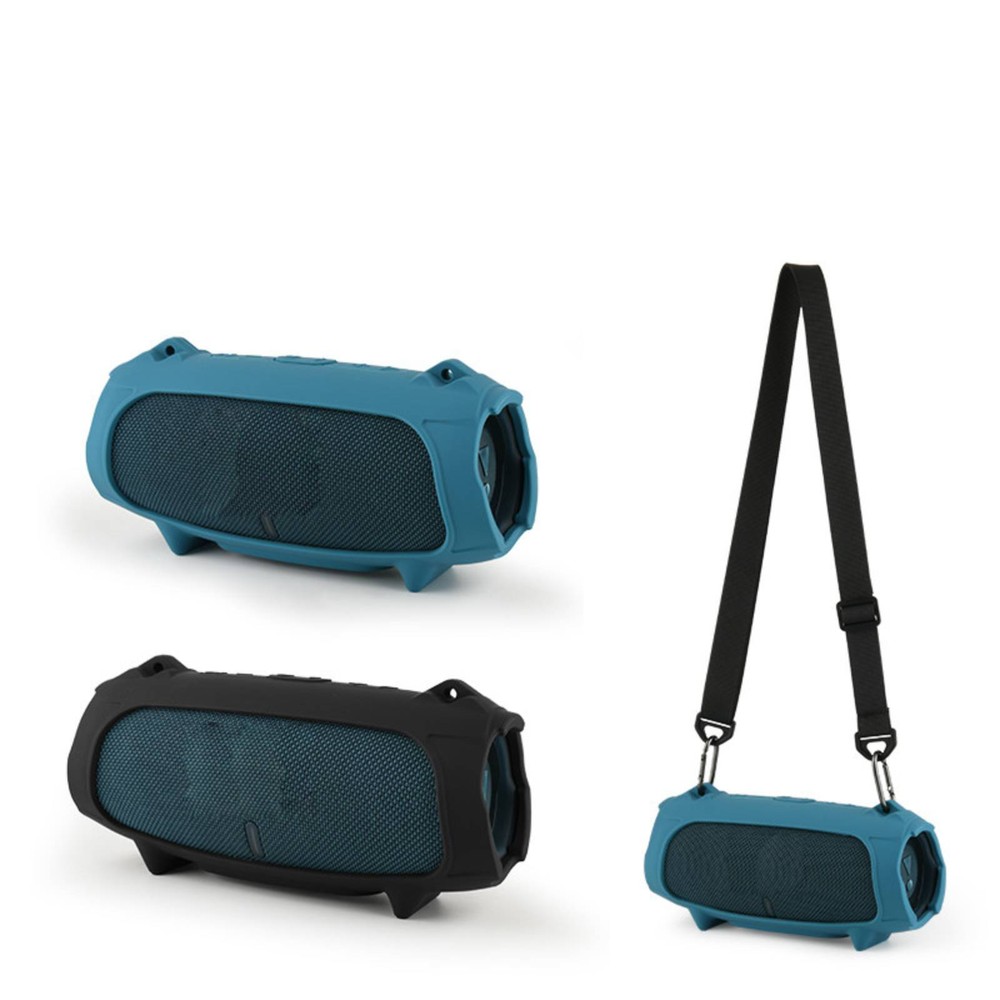 Black Blue Speaker Protective Sleeve With Adjustable Shoulder For JBL Charge5