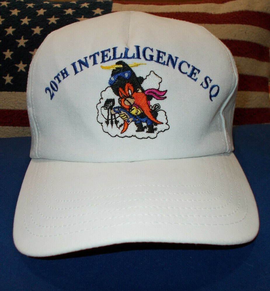 USAF AF 20TH INTELLIGENCE INTEL SQUADRON OFFUTT YOSEMITE SAM ADJUSTABLE CAP HAT