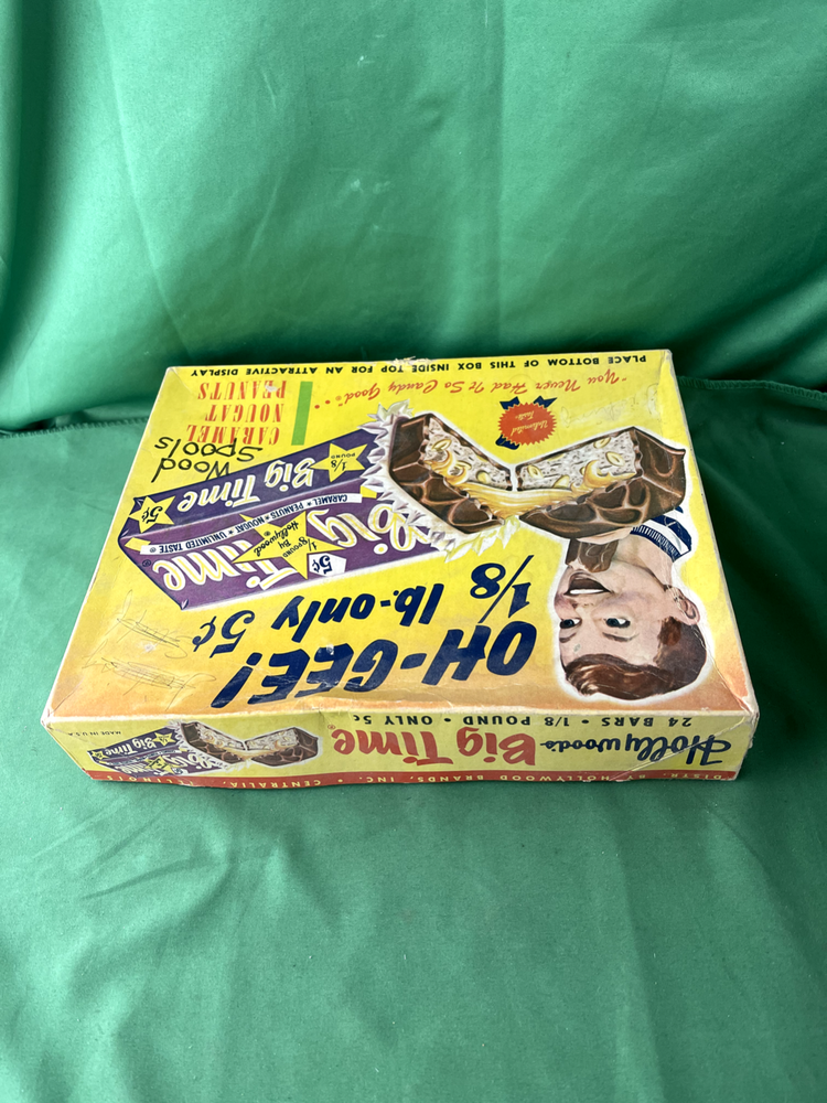 Vintage 1950s Hollywood's Big Time Candy Box Empty General Store
