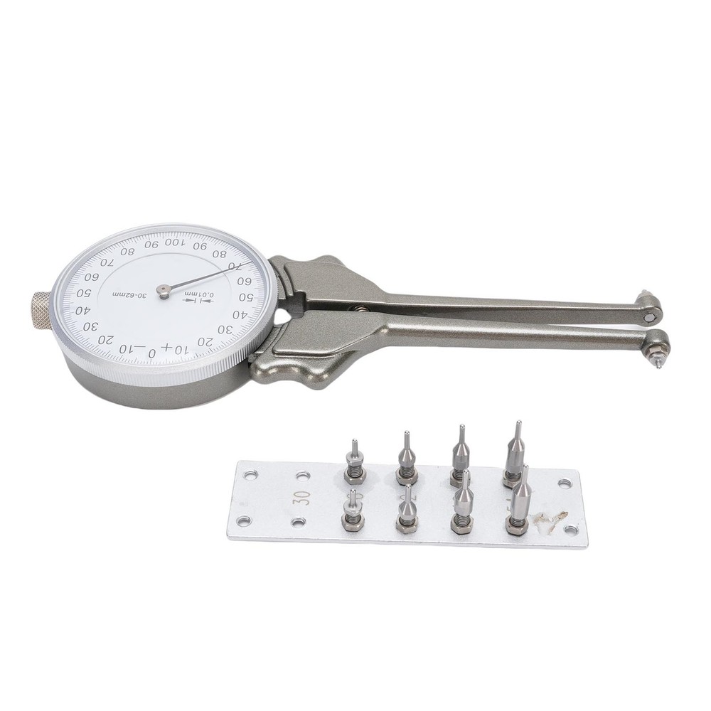 Internal Dial Caliper 30 62mm Replaceable Inside Gage Set With 8 Replacement