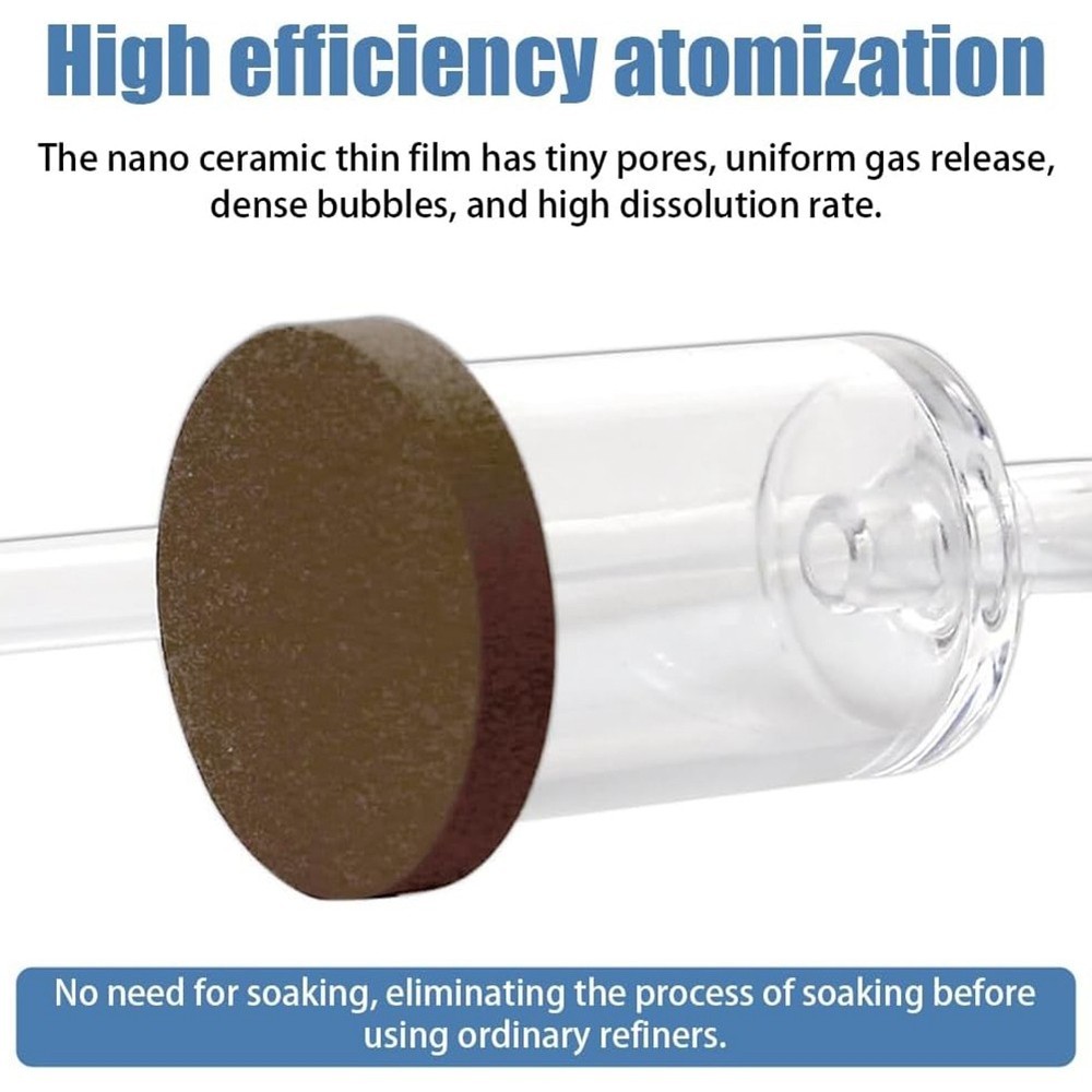 CO2 Diffuser Acrylic CO2 Reactor Diffuser for Aquarium Planted Fish Tank G9H9