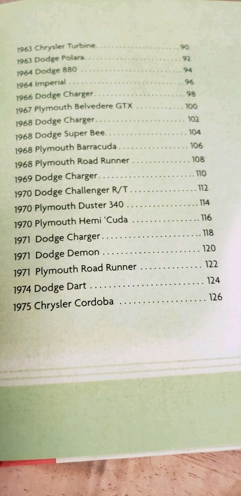 Chrysler Corporation Classics Hardcover Book.