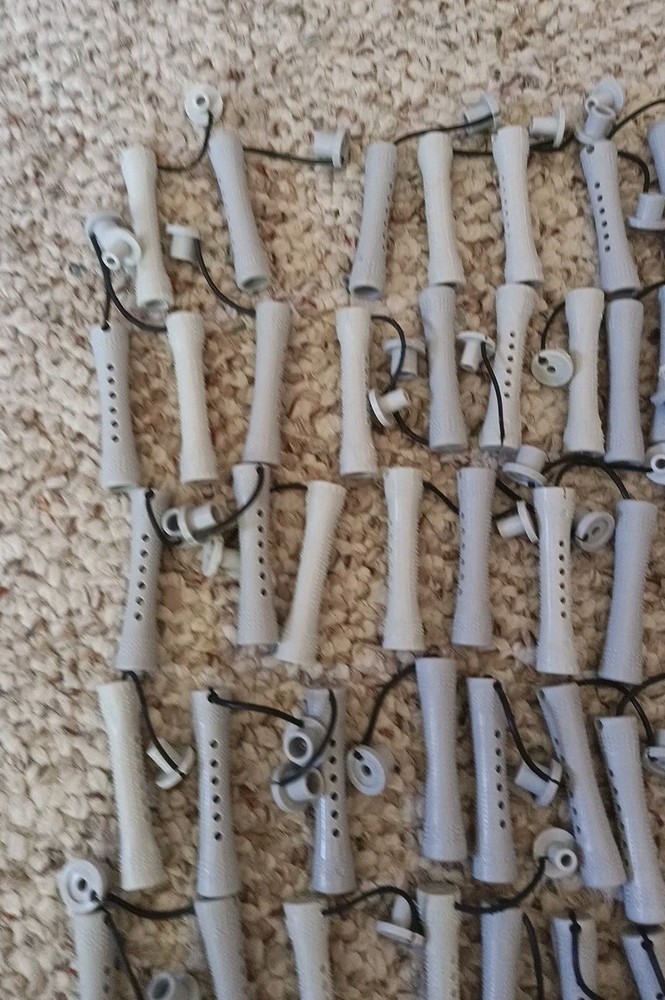 70 Hair Perm Rods Rollers Gray Lt Gray. 2 3/8"