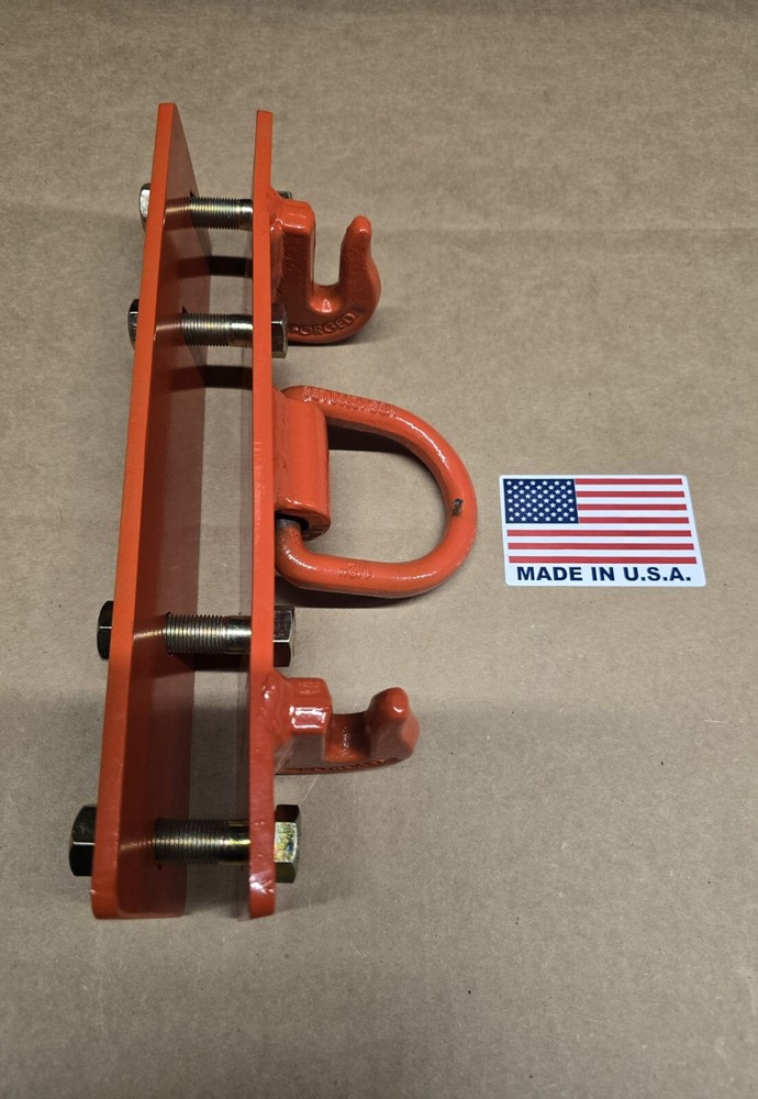 JD John Deere, Kubota Compact Tractor Bolt on Chain Hooks, D Rings