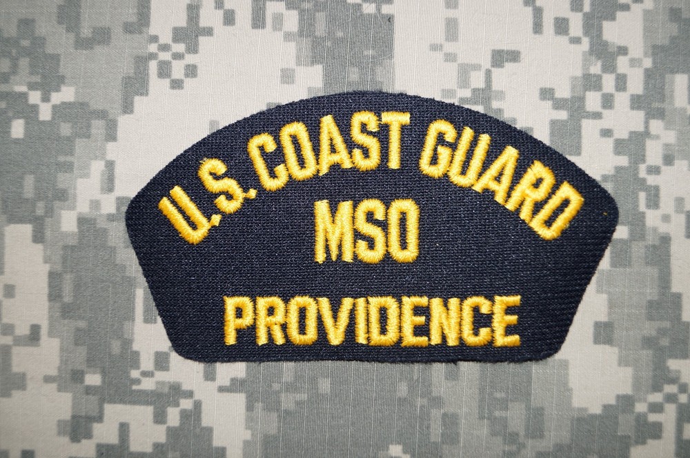 US Coast Guard MSO Providence Embroidered Cap Tab Military Patch