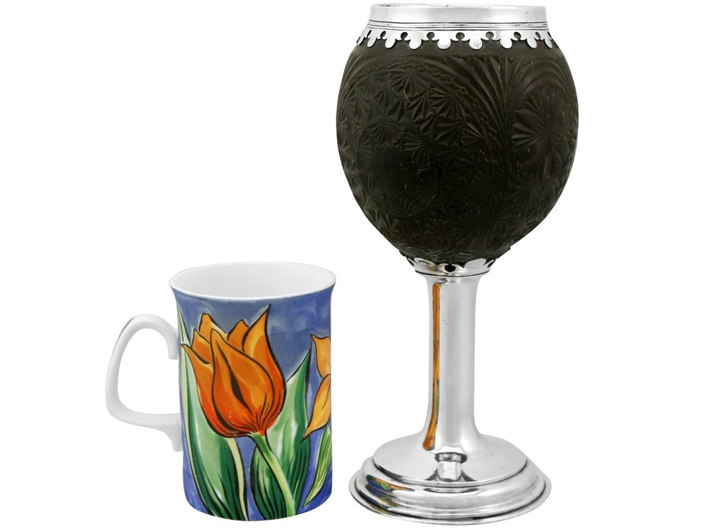 1820s Silver Mounted Coconut Cup