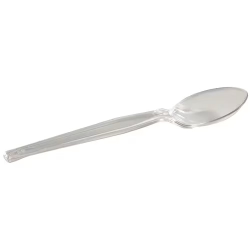 Dixie TH017 Heavy-Duty Clear Plastic Teaspoon - 1000 / CS
