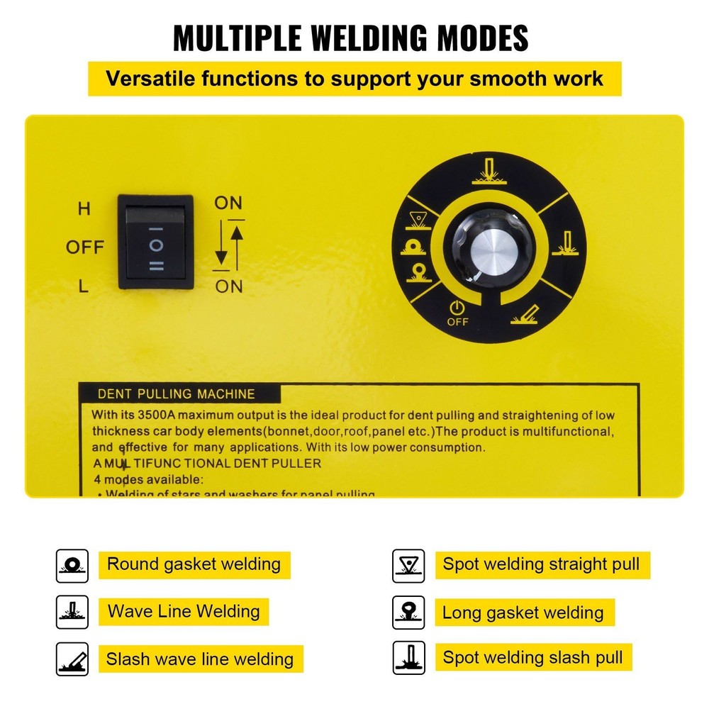 4.5KVA Smart Dent Puller 2 Welding Guns 6 Modes Time-Saving Operation
