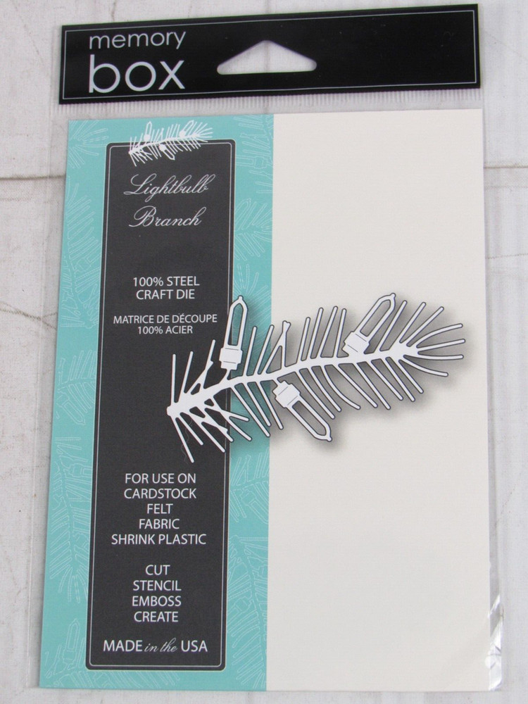 Memory Box Steel Craft Die, Lightbulb Branch, 98941