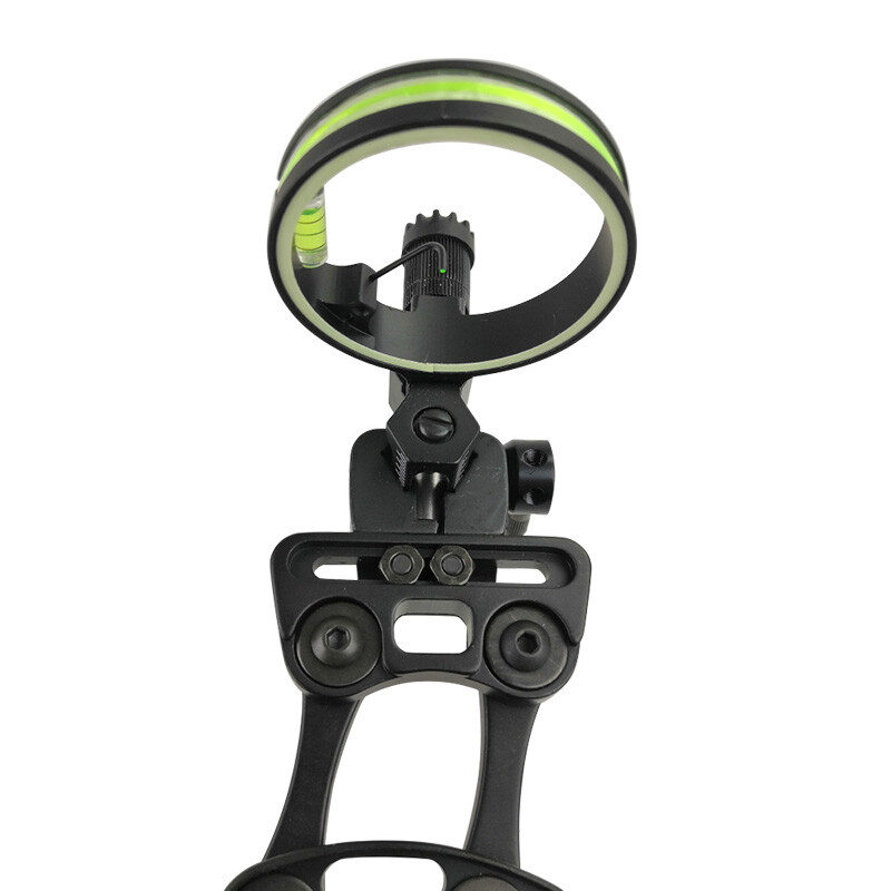 Archery Compound Bow Sight 1 Pin Professional Bow Sight Light Micro Adjustable