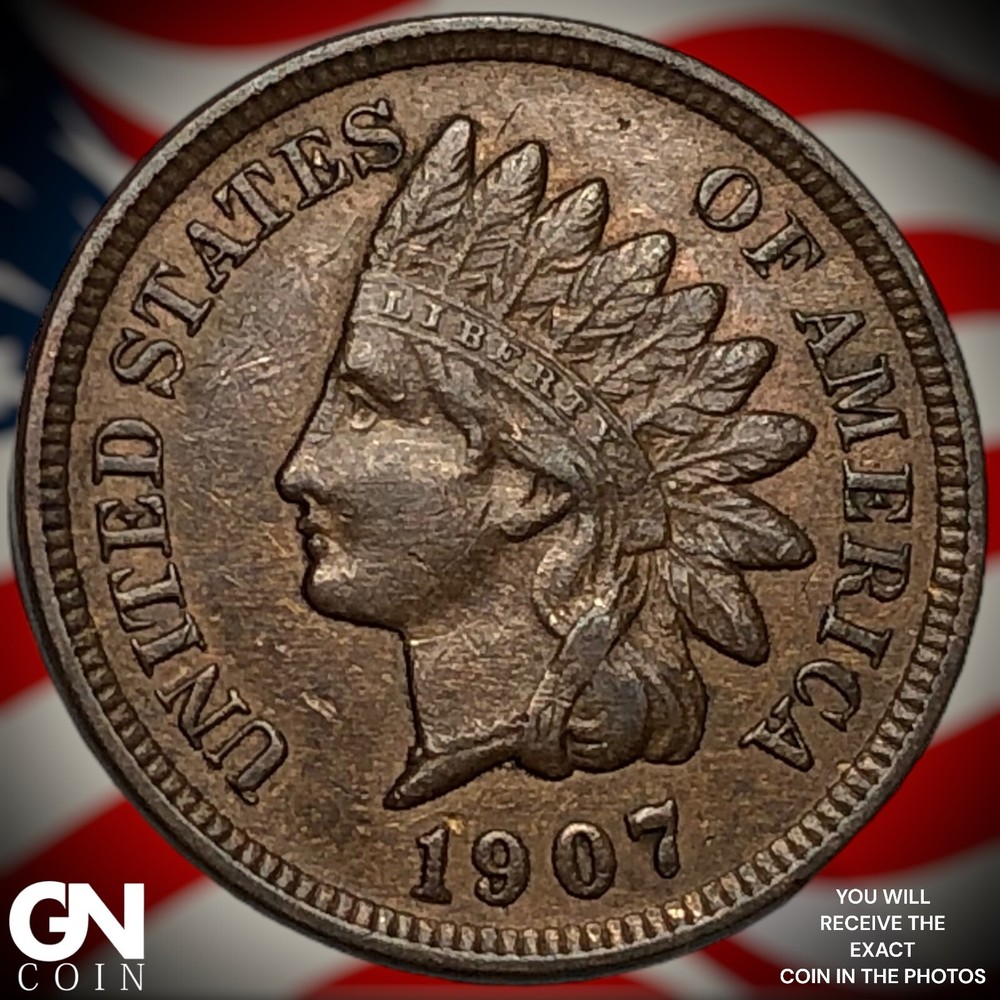 1907 Indian Head Cent Penny M7460