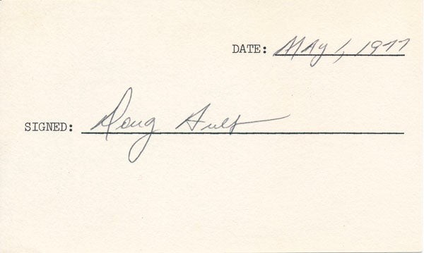 Doug AULT / Signature Signed