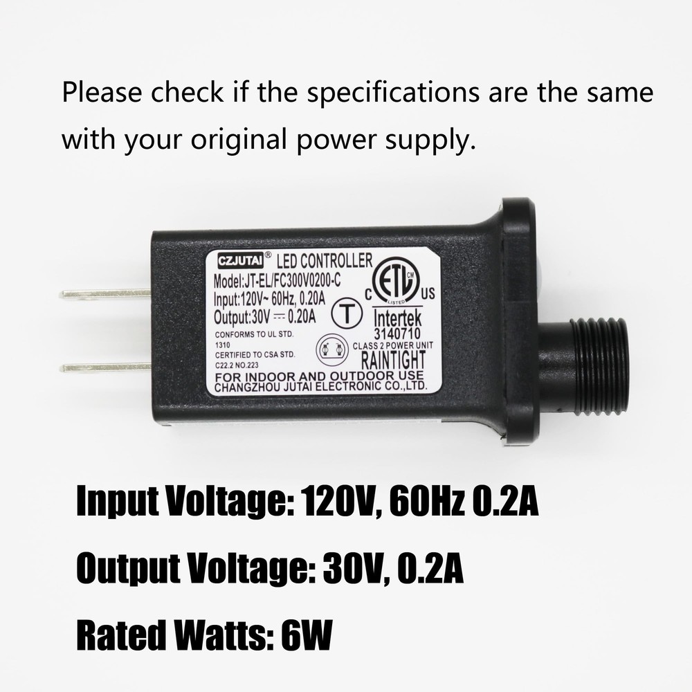 2 PCS 8 Mode Light LED Transformer 30V LED Controller Class 2 Power Supply,Tr...