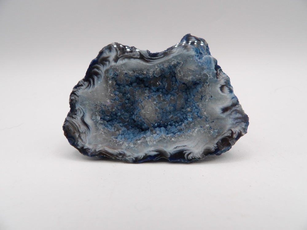 Cut and Polished Geode Colored Blue 1.5 Oz