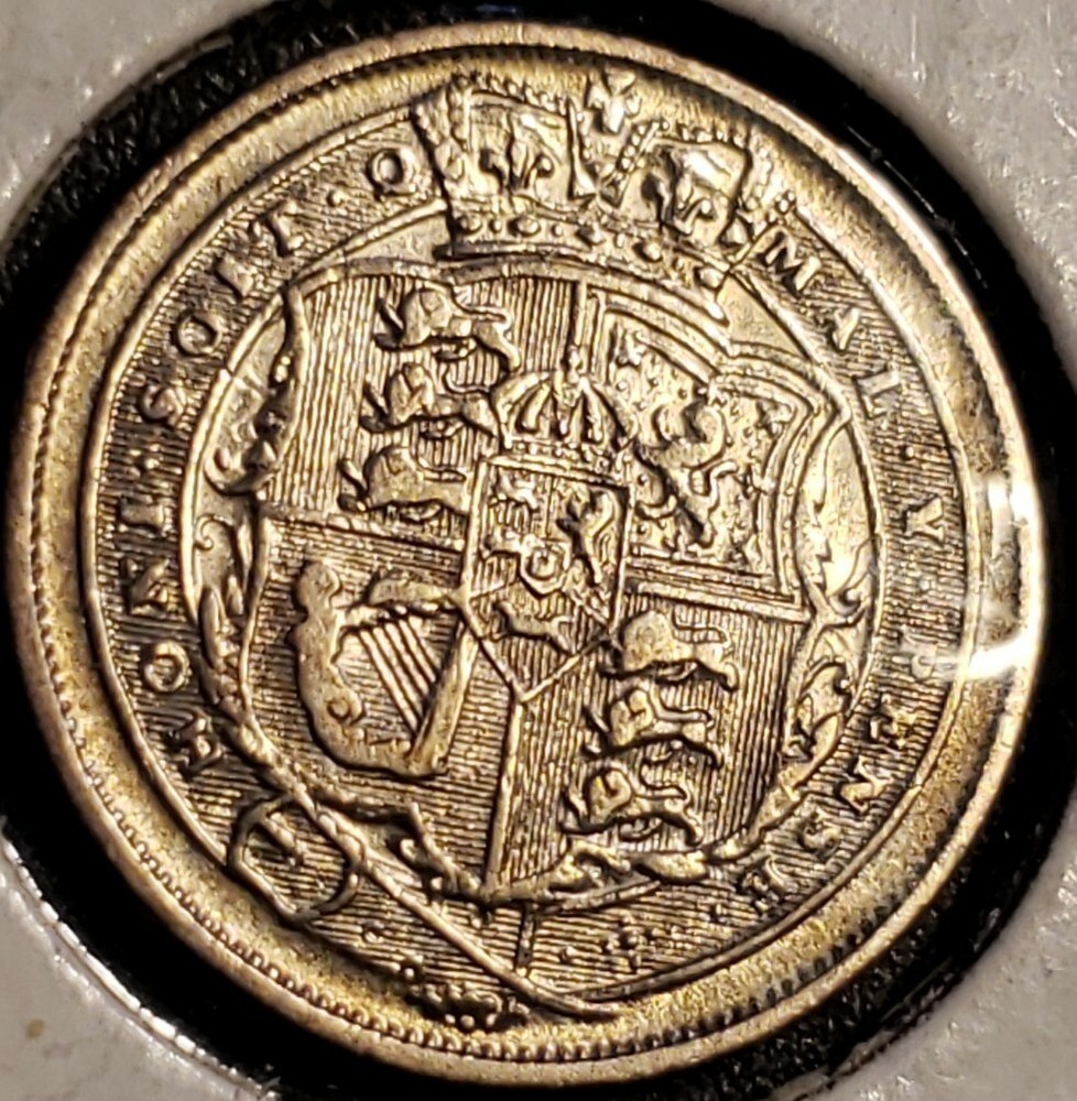 1817 GREAT BRITAIN 6 PENCE ABOUT UNCIRCULATED .925 SILVER - KM#:665