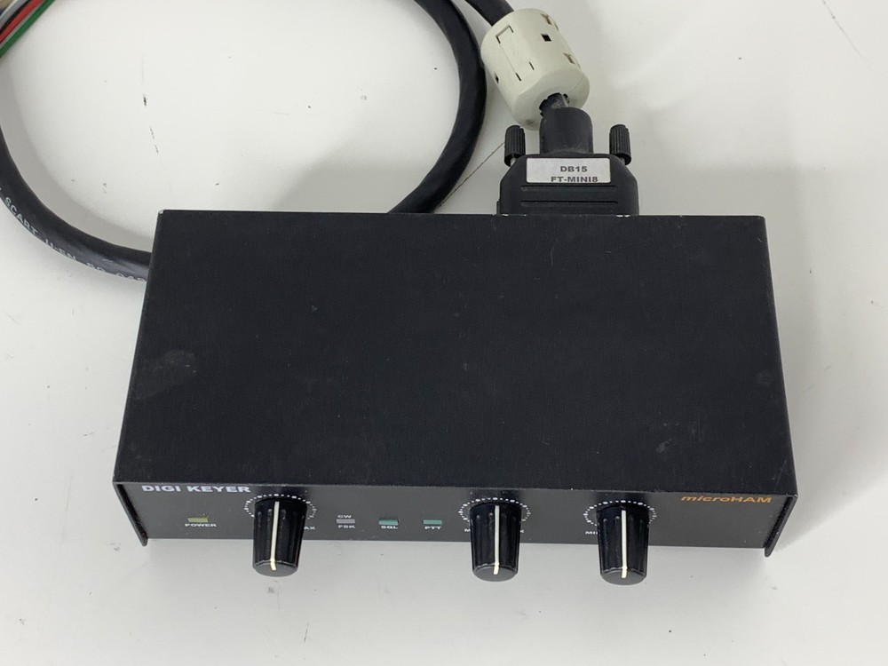 MicroHam Digi Keyer 443 USB Digital Interface for Ham Radio DB15 FT-MINI8 Cable