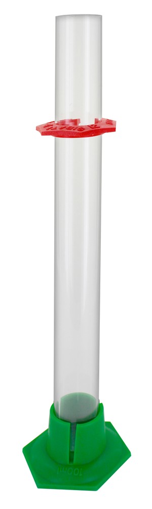 1X Glass 12" Hydrometer Test Jar with Safety Bumper