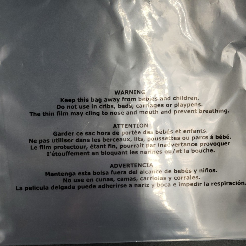 Clear Poly Bags Packaging Bag with Suffocation Warning 6x9 Self Seal 100 PACK