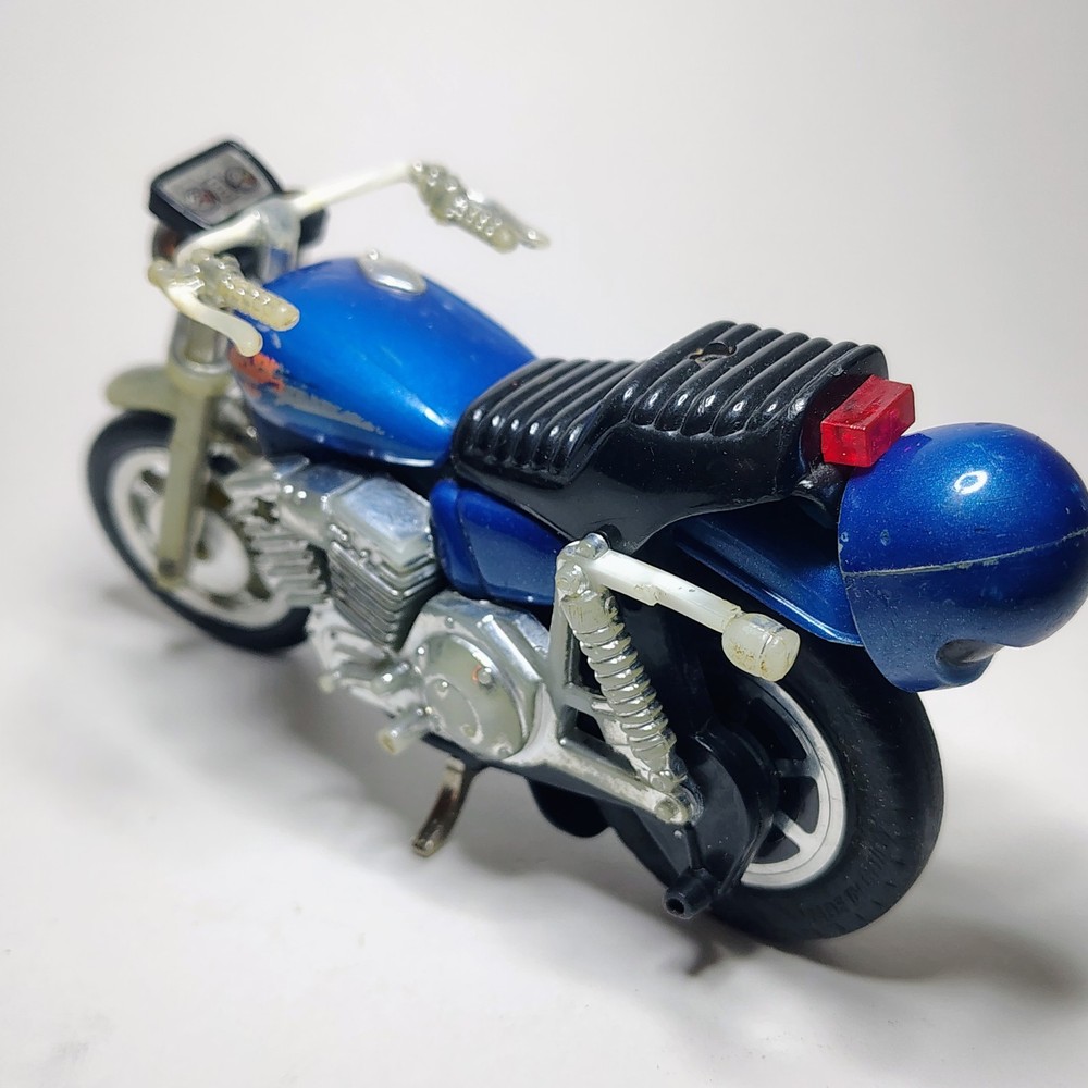 1981 Harley-Davidson Toy Motorcycle Vintage Matchbox Pull String Works