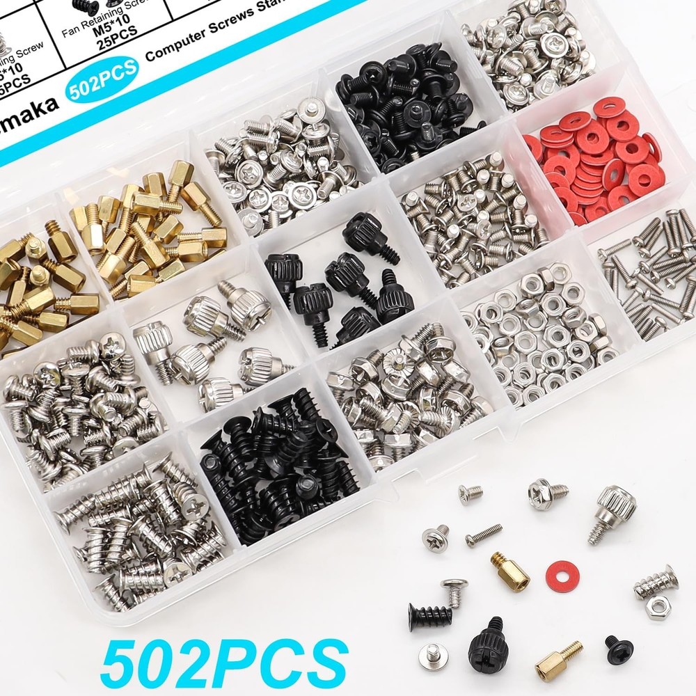 Computer Screws Assortment Kit for PC Repair
