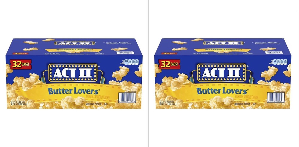 ACT II Butter Lovers Microwave Popcorn, 2.75 oz., 2 Pack