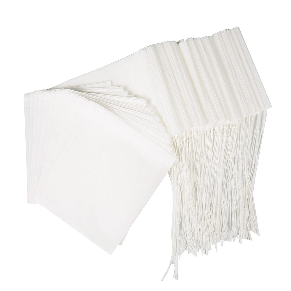 100PCS Tea Filter Bags, Disposable Tea Bags for Loose Leaf Tea, Drawstring Empty