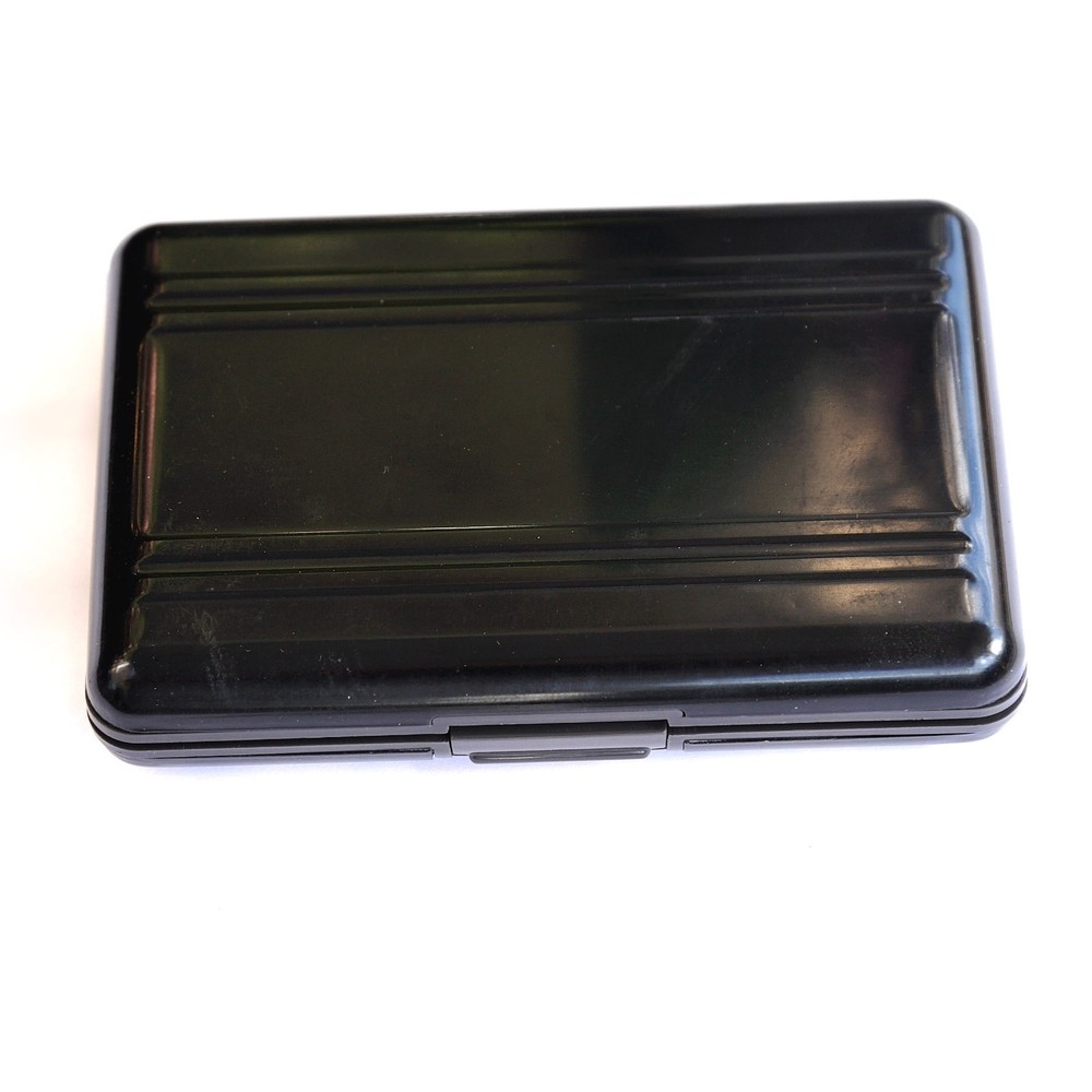 Black Metal Compact Flash Memory Card Storage