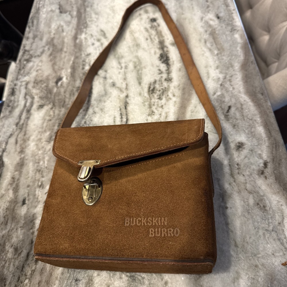 Buckskin Burrow Carrying Case with Strap for Binoculars Cameras -H