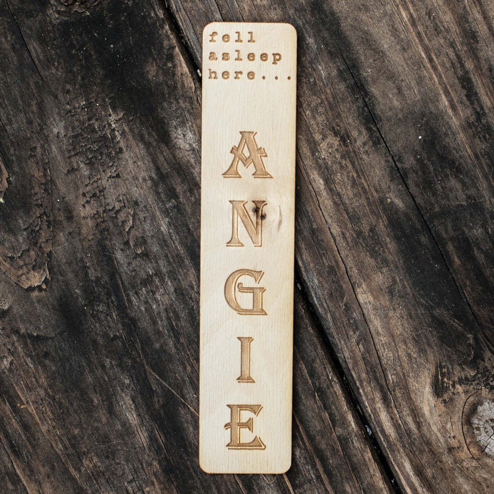 Bookmark - Personalized - Fell asleep here