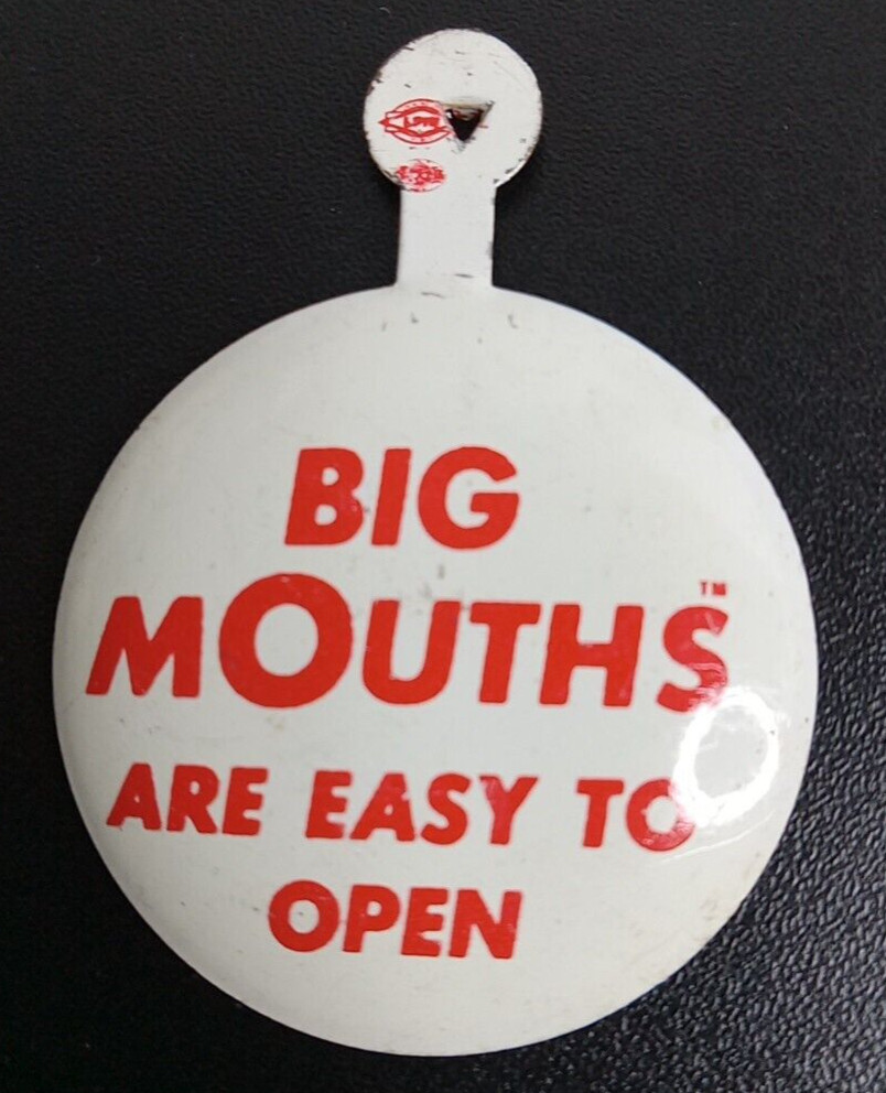 Big Mouths Are Easy To Open Tab Button Pfeiffer Beer Advertising