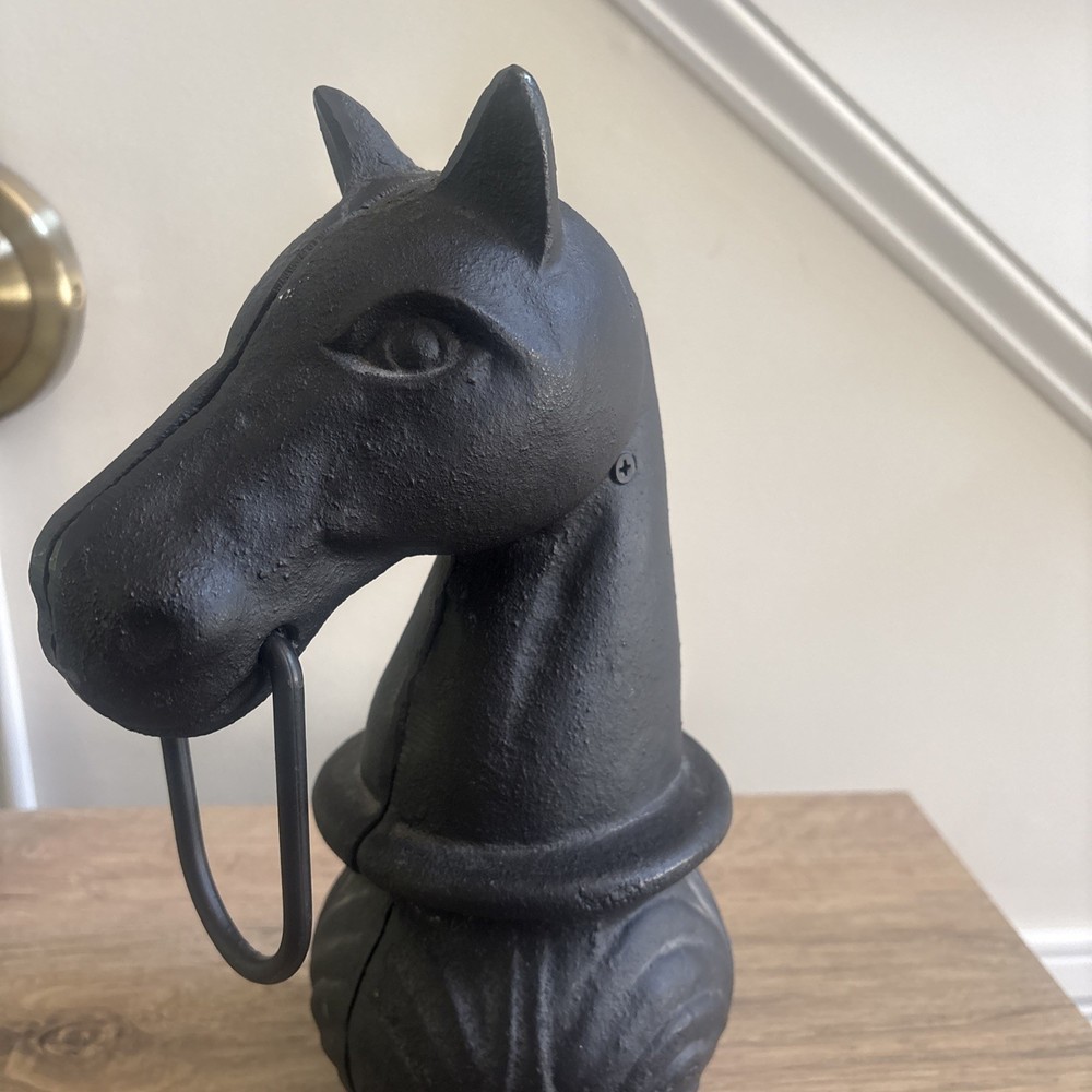 Vintage Cast Iron Horse Hitching Post Head