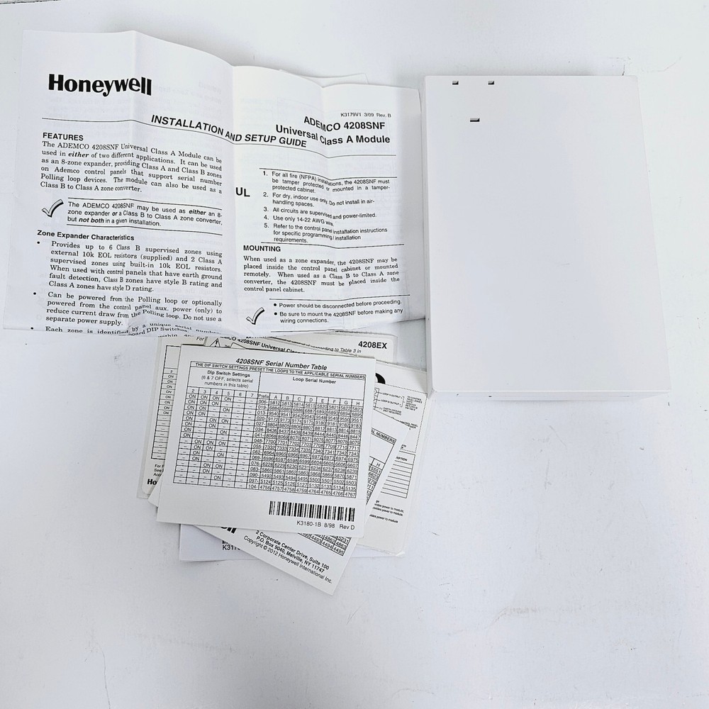 Honeywell 4208SNF Universal Class A Module NEW (Open Box)