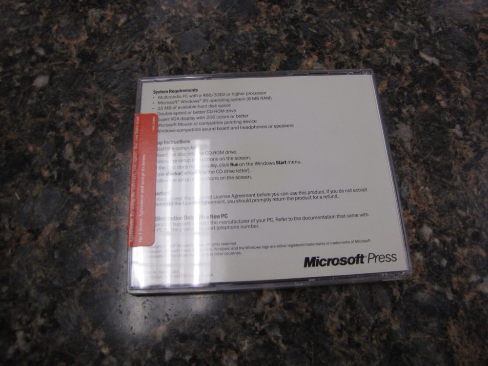 Vintage Microsoft Windows 95 CD-ROM How & Why CD-ROM - MD40