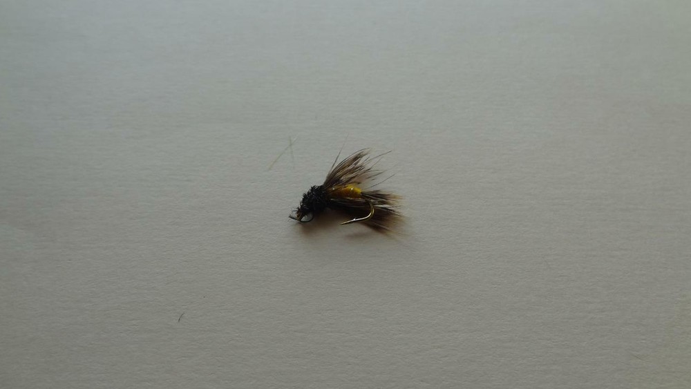 1 DOZ DF-5 OCTOBER CADDIS (SELECT YOUR SIZE) NYMPH
