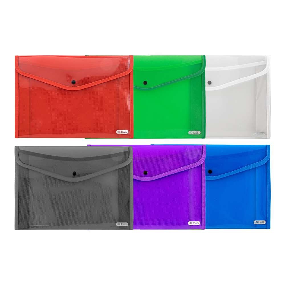 BAZIC V-Flap A4/Letter Size Document Holder, pack of 24
